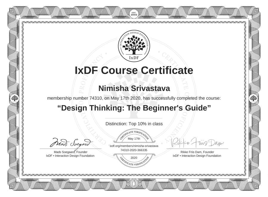 Course Certificate