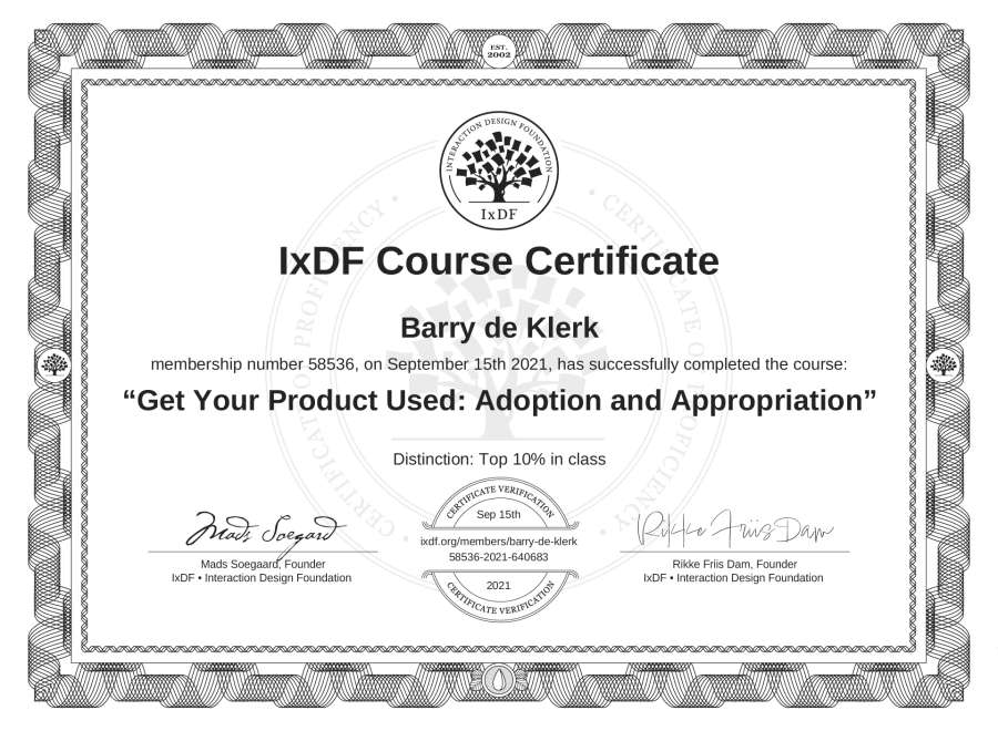 Course Certificate