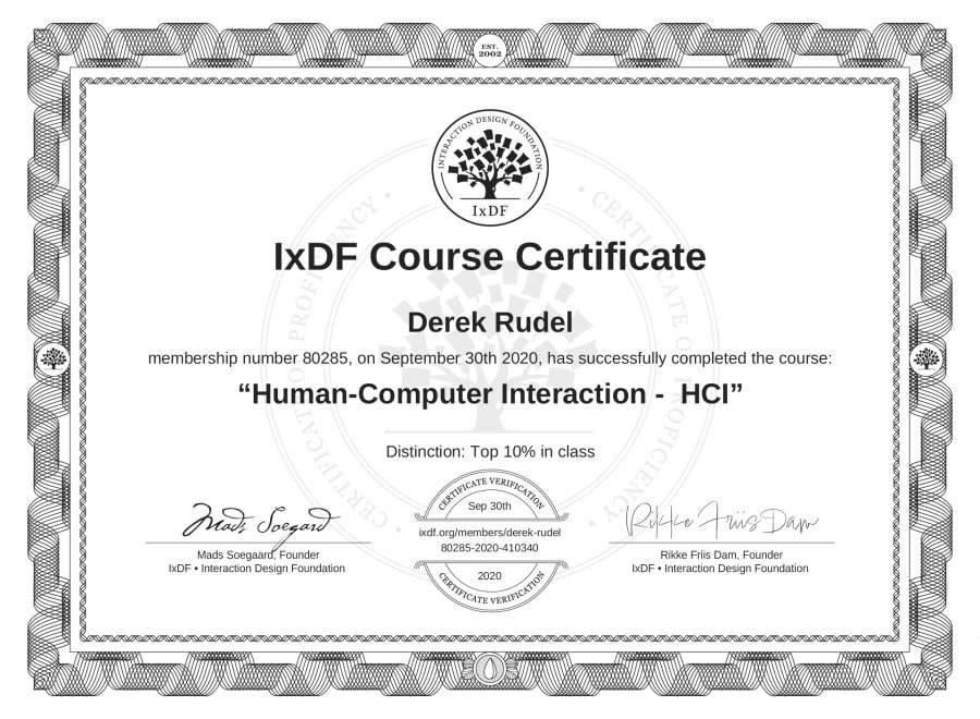 Course Certificate