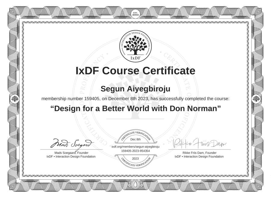 Course Certificate
