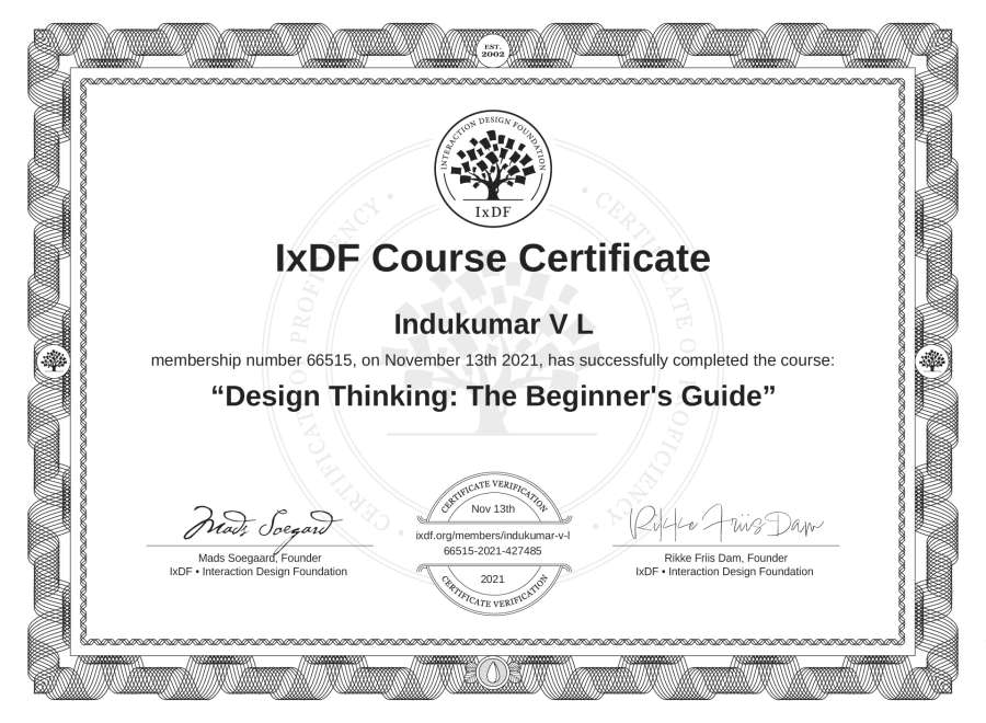Course Certificate