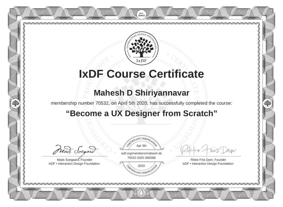 Course Certificate