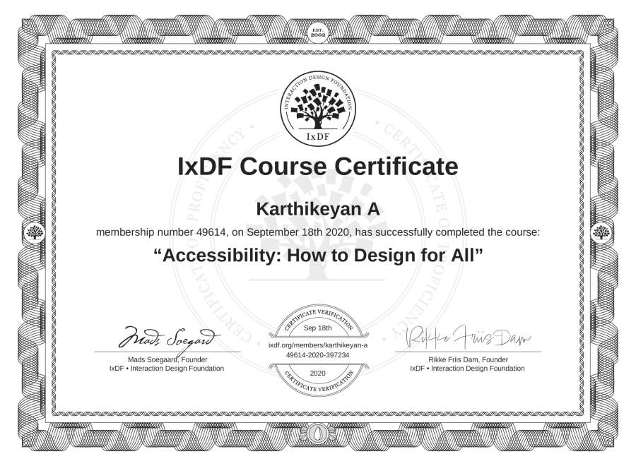 Course Certificate