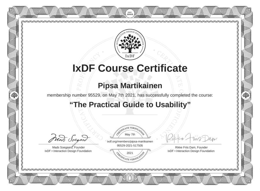 Course Certificate