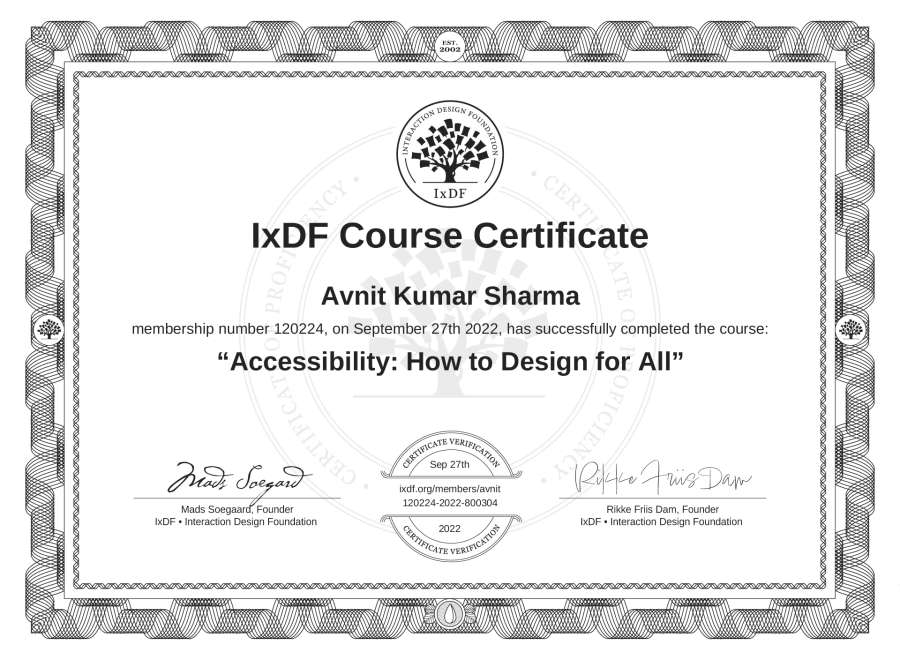 Course Certificate