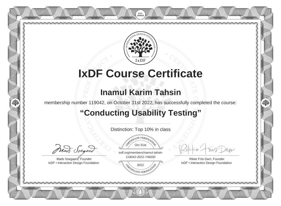 Course Certificate