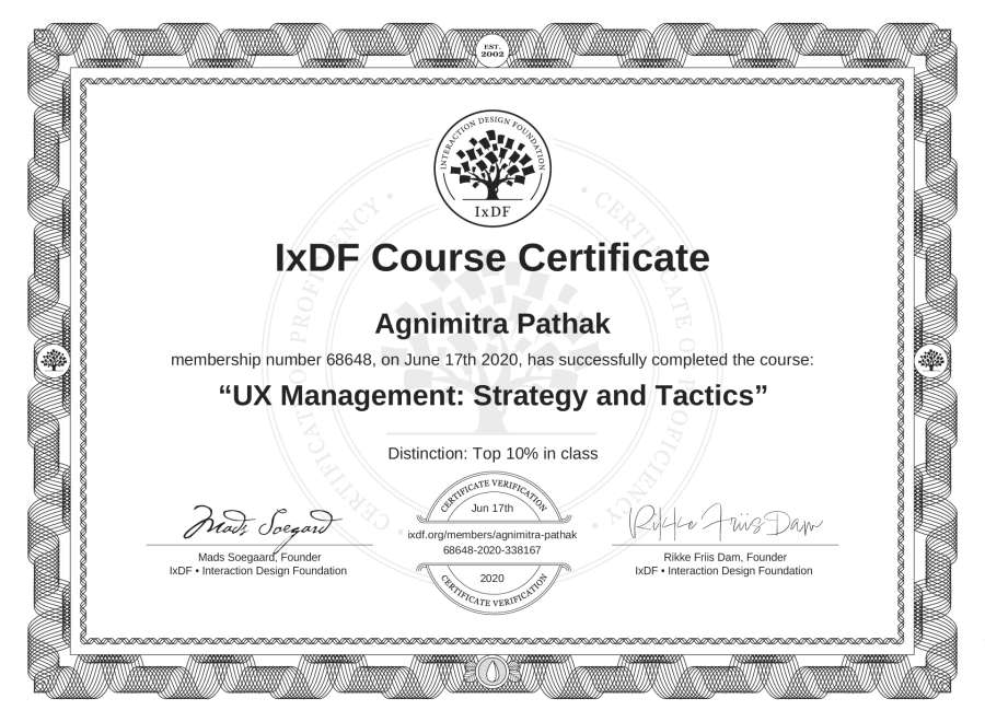 Course Certificate