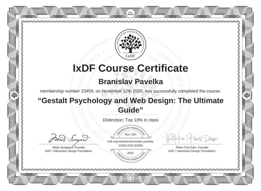 Course Certificate
