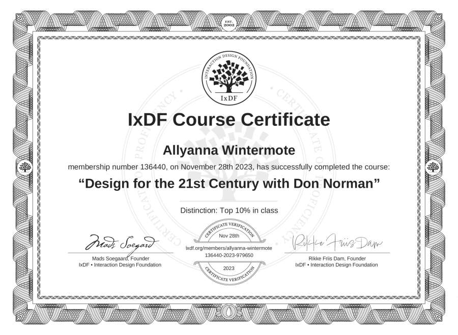 Course Certificate