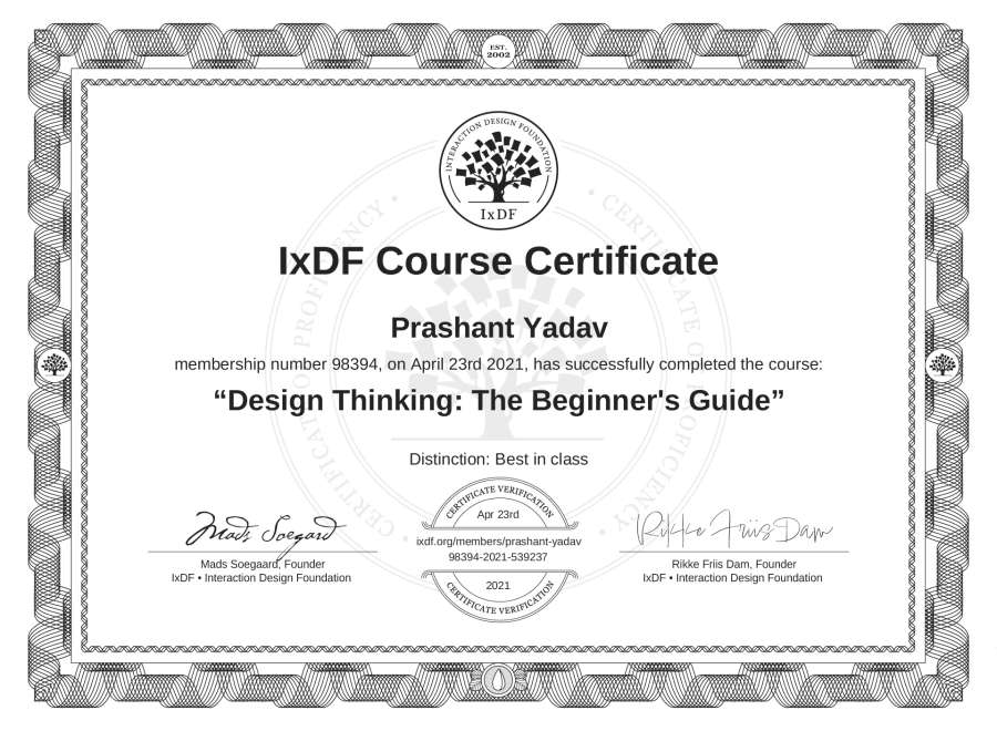 Course Certificate