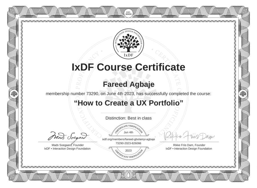 Course Certificate