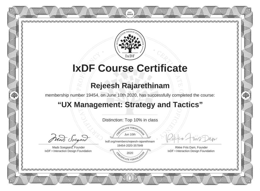 Course Certificate