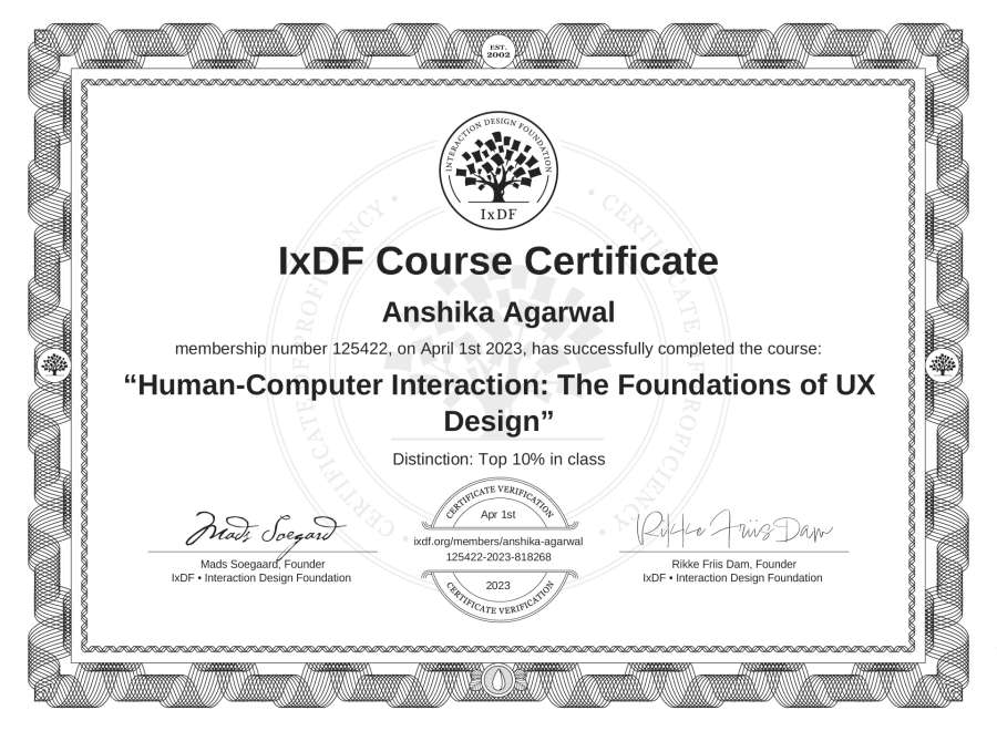 Course Certificate
