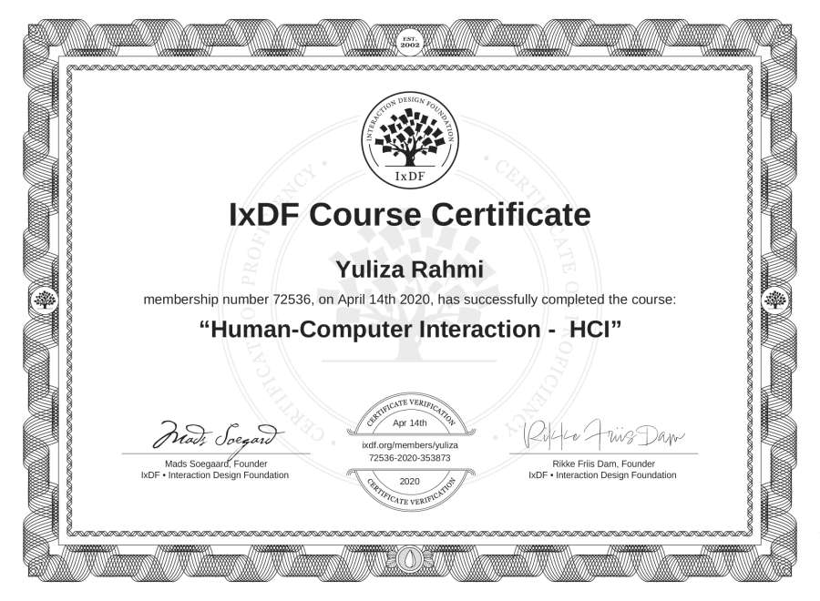 Course Certificate