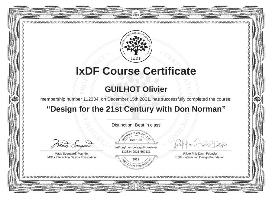 Course Certificate
