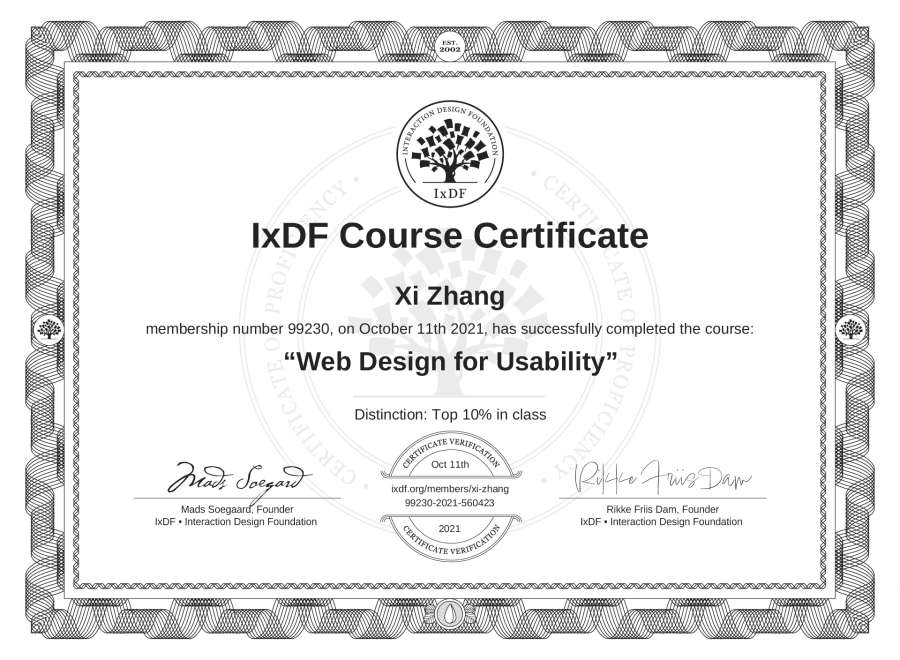 Course Certificate