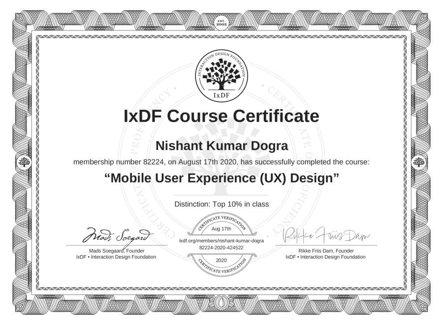 Course Certificate
