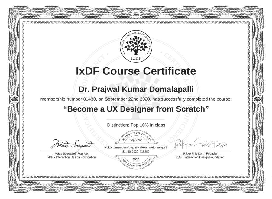 Course Certificate