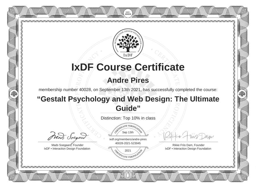 Course Certificate