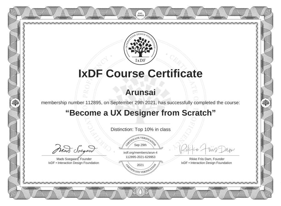 Course Certificate
