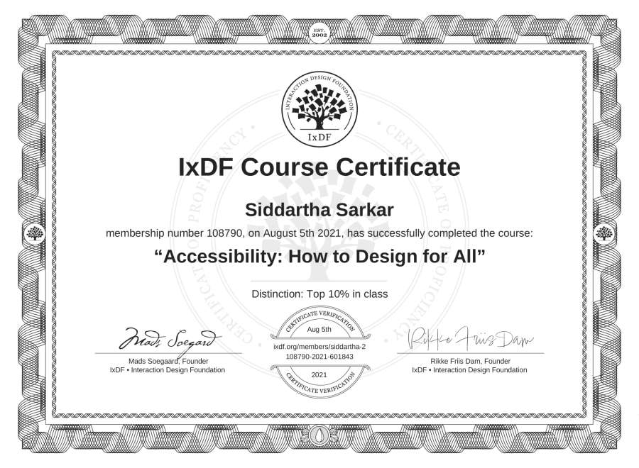 Course Certificate
