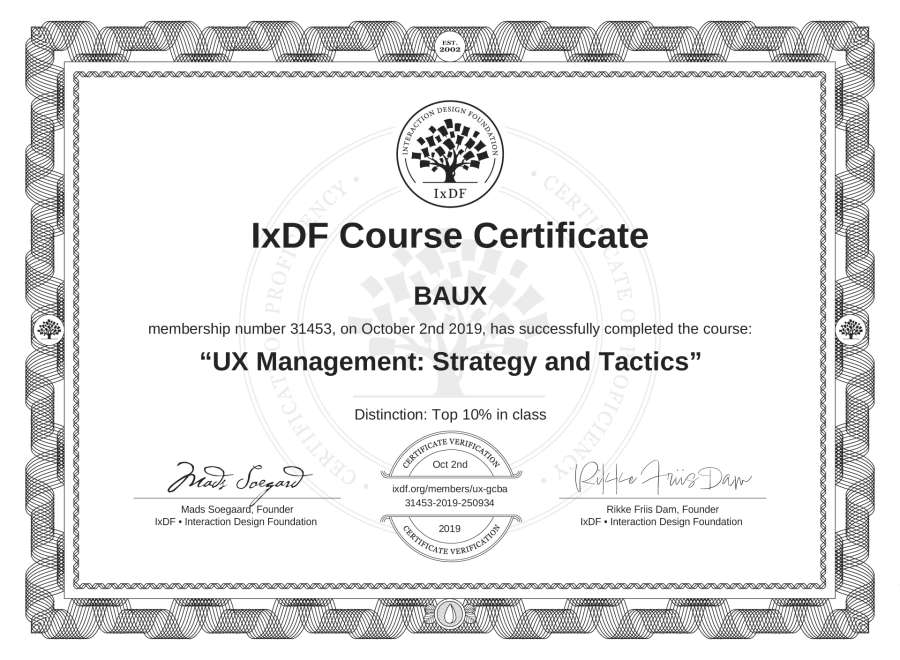 Course Certificate