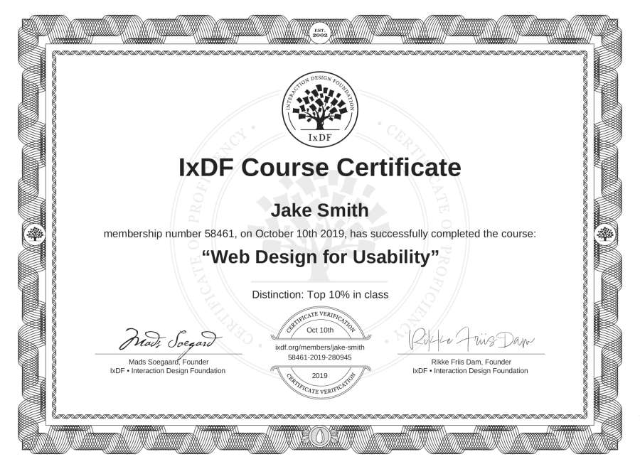 Course Certificate