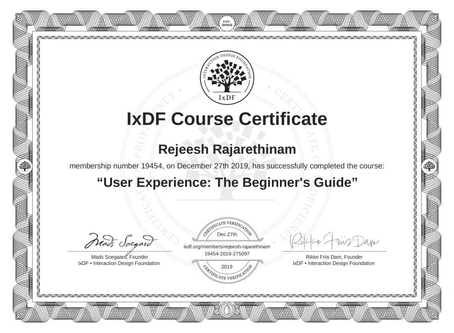 Course Certificate