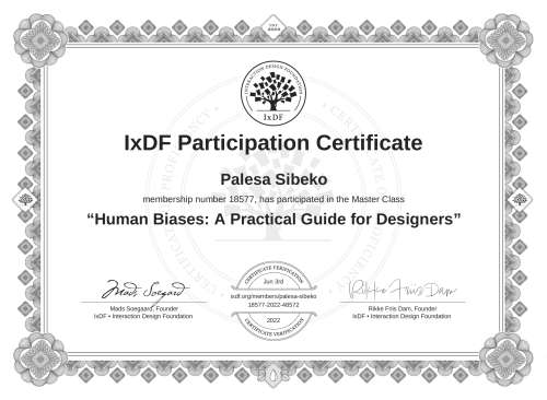 Human Biases: A Prac