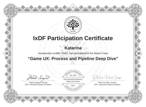 Game UX: Process and