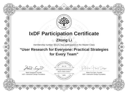 User Research for Ev