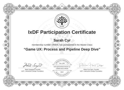 Game UX: Process and