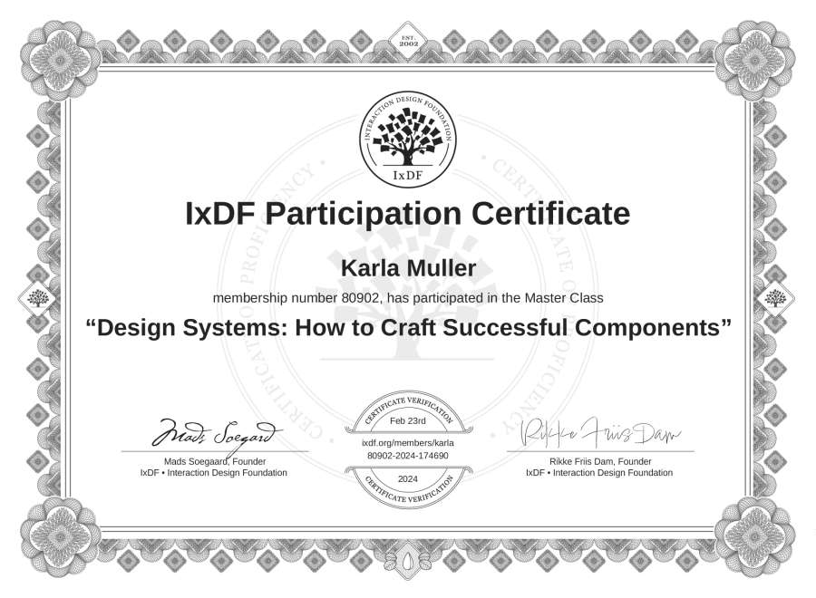 Master Class Certificate