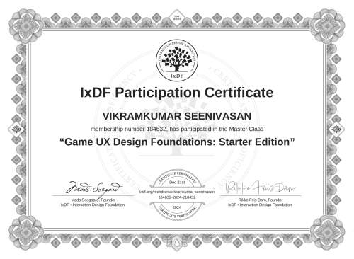 Game UX Design Found