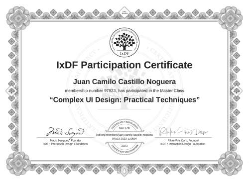 Complex UI Design: P