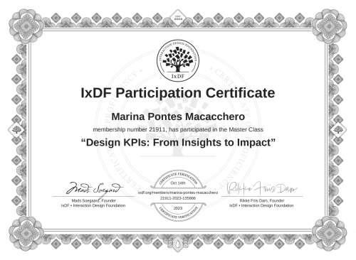 Design KPIs: From In