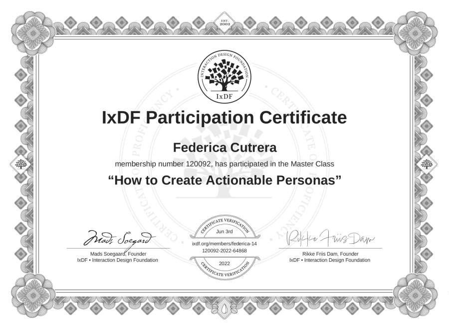 Master Class Certificate