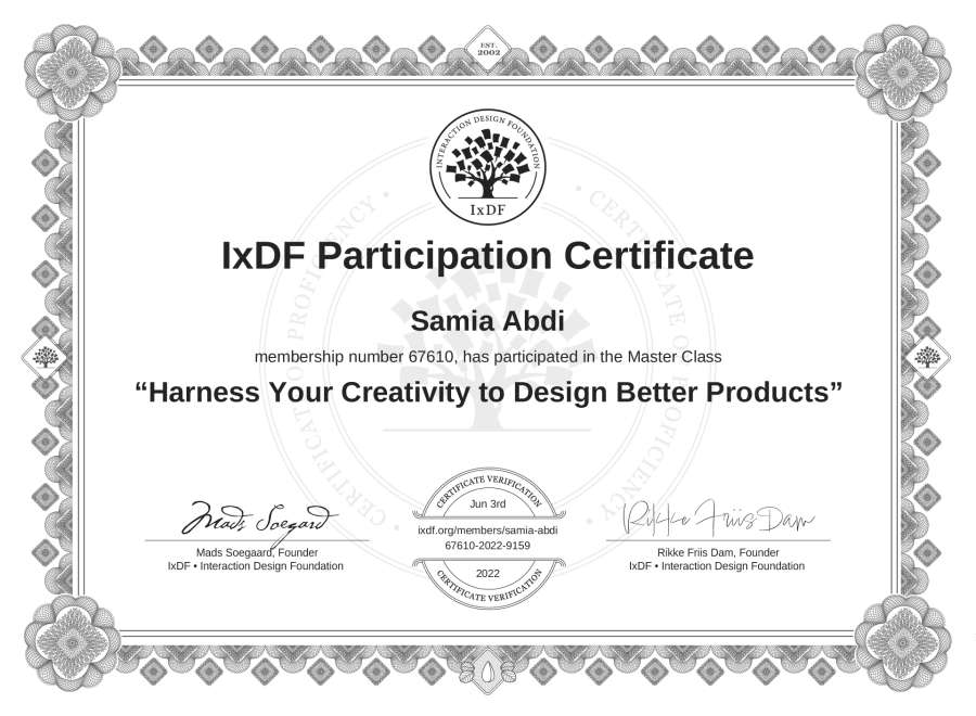 Master Class Certificate