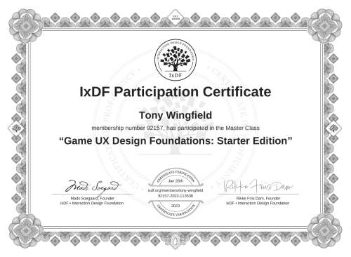 Game UX Design Found