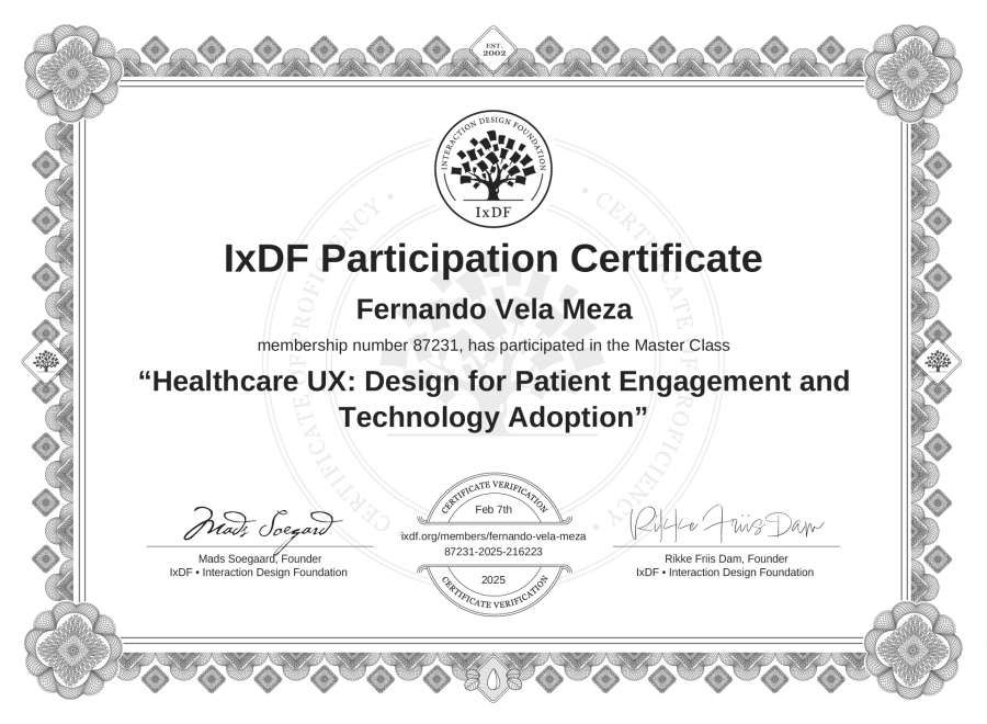 Master Class Certificate