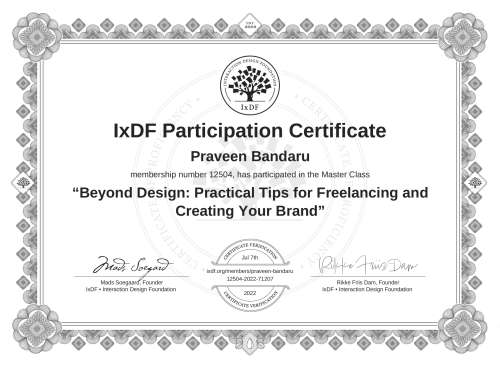 Beyond Design: Pract