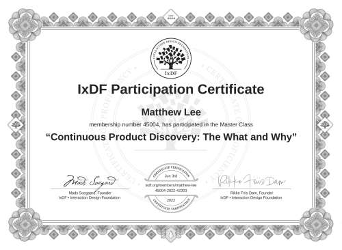 Continuous Product D