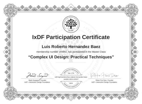 Complex UI Design: P