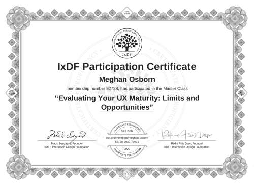 Evaluating Your UX M