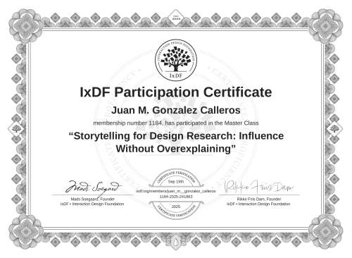 Storytelling for Des