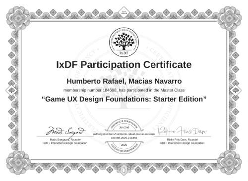 Game UX Design Found