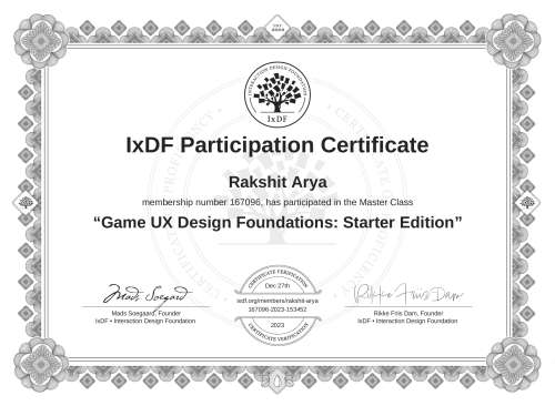Games UX Foundations