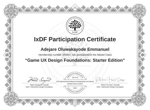 Game UX Design Found