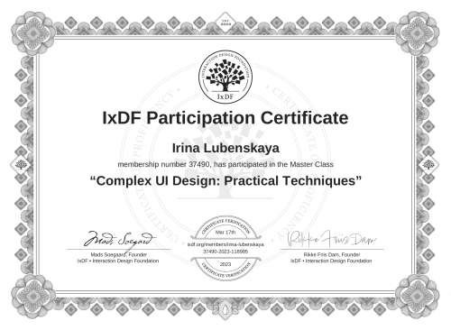 Complex UI Design: P