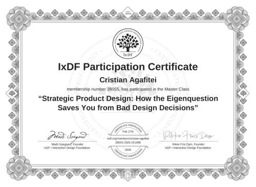 Strategic Product De